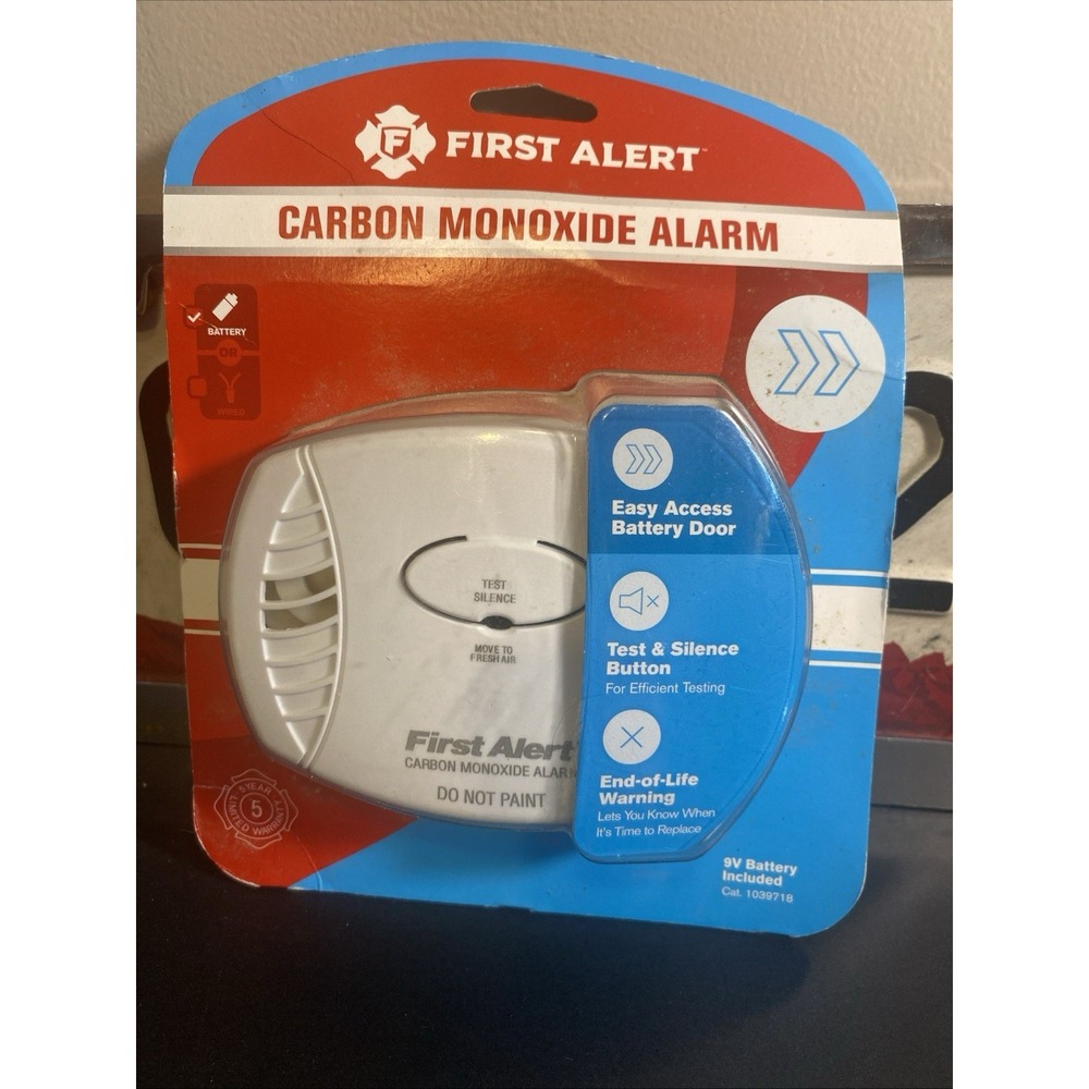 First Alert (1039718) Carbon Monoxide Battery Alarm White